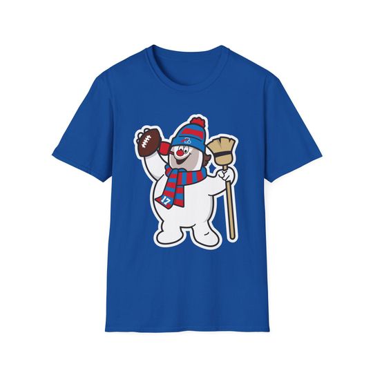 Frosty, Bills Football Holiday Mash-up Graphic T-Shirt, Buffalo, Christmas, Josh Allen