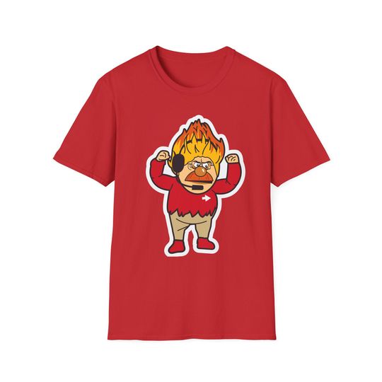 heat miser, andy reid mashup holiday graphic t-shirt, kansas City football, chiefs