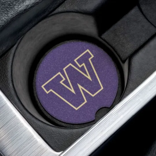 Discover Washington Huskies Car Coaster – NCAA College Football Cup Holder Insert