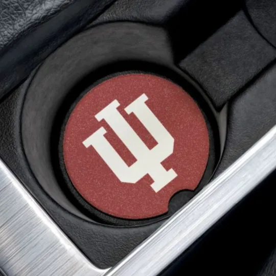Discover Indiana Hoosiers Car Coaster – NCAA College Football Cup Holder Insert