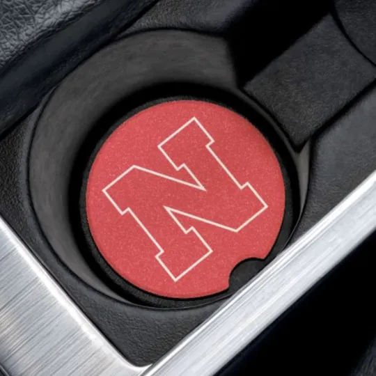 Nebraska Cornhuskers Car Coaster – NCAA College Football Cup Holder Insert