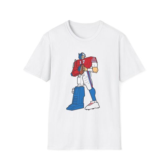 Josh Allen, Half Robot T-Shirt, Buffalo New York Football, BUFF, bill, Quarterback