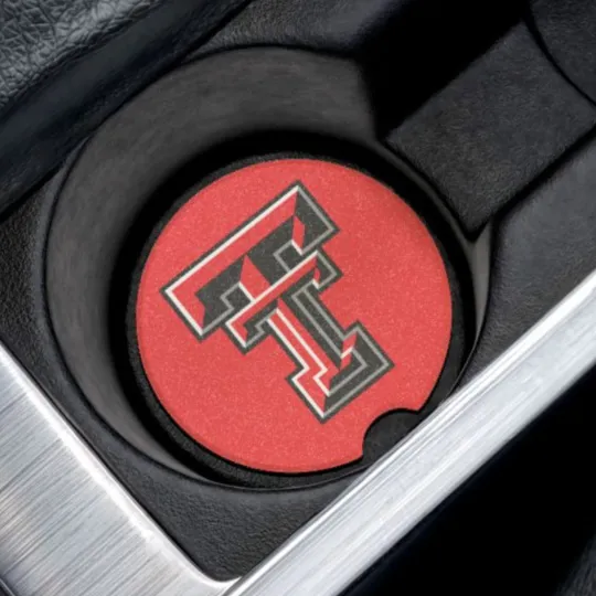 Texas Tech Red Raiders Car Coaster – NCAA College Football Cup Holder Insert