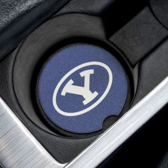 Discover BYU Cougars Car Coaster – NCAA College Football Cup Holder Insert