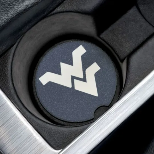 Discover West Virginia Mountaineers Car Coaster – NCAA College Football Cup Holder Insert