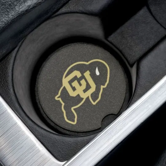 Discover Colorado Buffaloes Car Coaster – NCAA College Football Cup Holder Insert