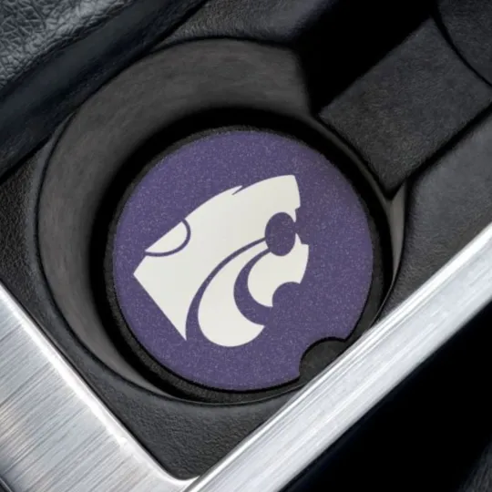 Kansas State Wildcats Car Coaster – NCAA College Football Cup Holder Insert