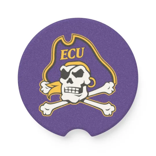 Discover East Carolina Pirates Car Coaster – NCAA College Football Cup Holder Insert