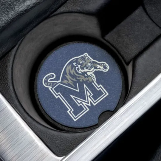Discover Memphis Tigers Car Coaster – NCAA College Football Cup Holder Insert