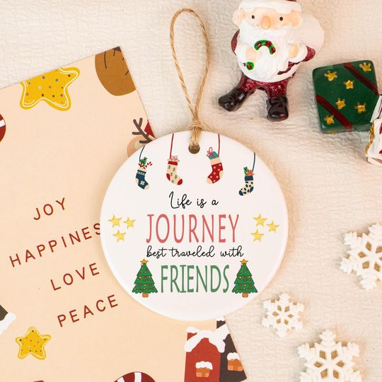 Discover Friendship Ornament, Personalized Friendship Christmas Ornament, Gift for Best Friend, Thank You Best Friend Christmas Gift, Cute Friendship