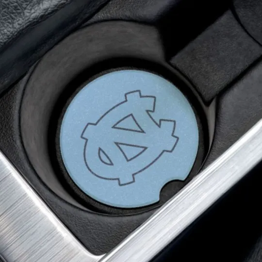 North Carolina Tar Heels Car Coaster – NCAA College Football Cup Holder Insert