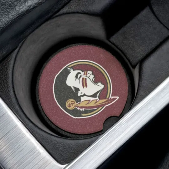 Discover Florida State Seminoles Car Coaster – NCAA College Football Cup Holder Insert