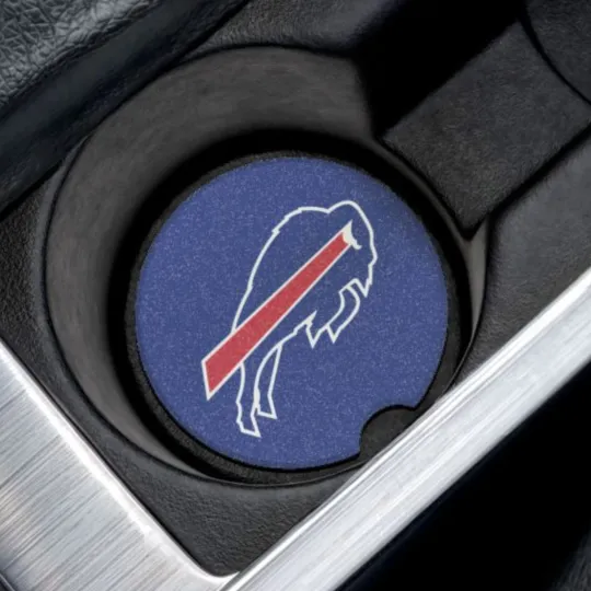 Discover Buffalo Bills Soapstone Car Coaster – football Cup Holder Insert for Car Decor