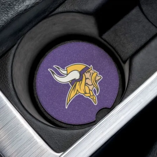 Minnesota Vikings Soapstone Car Coaster – football Cup Holder Insert for Car Decor