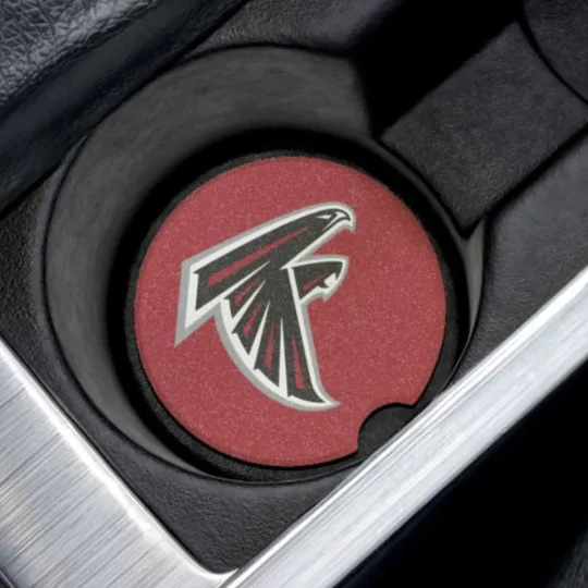 Atlanta Falcons Soapstone Car Coaster – football Cup Holder Insert for Car Decor