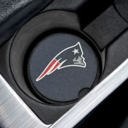Discover New England Patriots Soapstone Car Coaster – football Cup Holder Insert for Car Decor