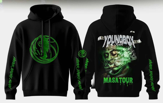 Discover Dallas Young Boy Celebrating MASA Tour 2025 Collab Hoodie 3D