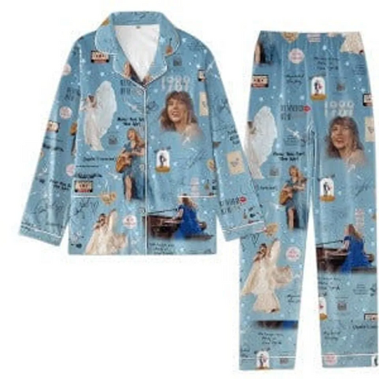 Discover Swift Button-Down Pajamas Set