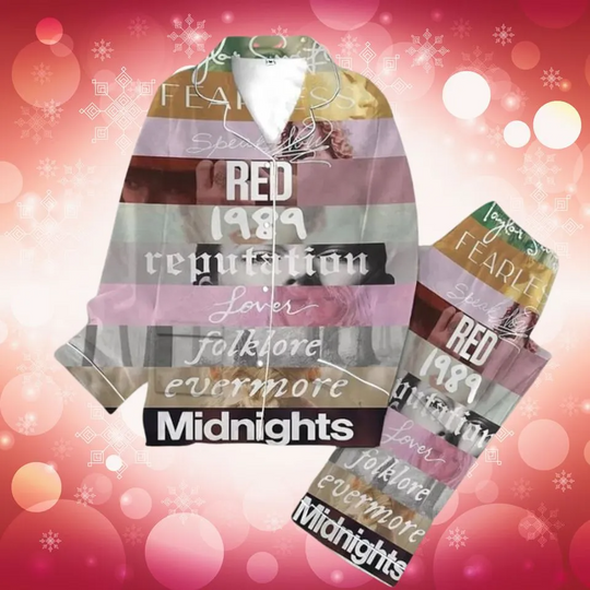 Swift Eras Tour Pajama Set for Adults