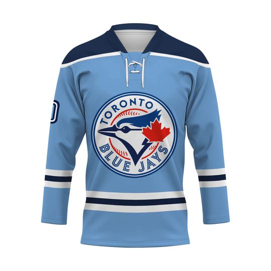 Custom Toronto Blue Jays George Springer Hockey Jersey