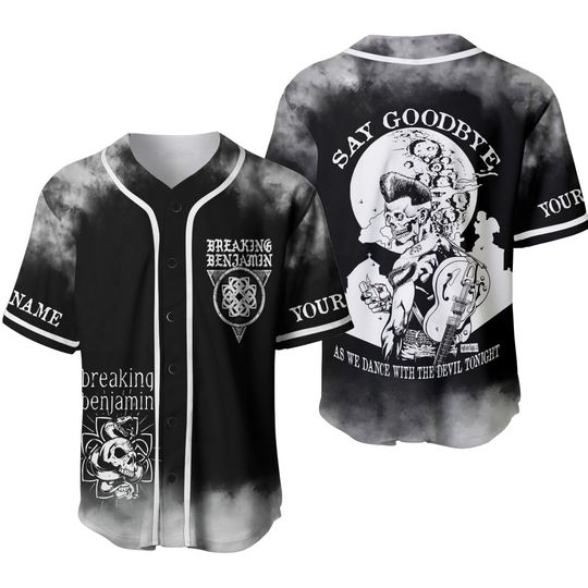 Breaking Benjamin Say Goodbye As We Dance Personalized Baseball Jersey
