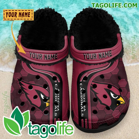 Arizonna Cardinals Personalized Crocs Fleece Clog