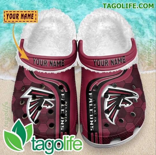 Atlanta Falcons Personalized Crocs Fleece Clog