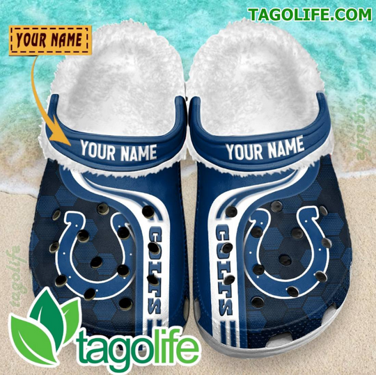 Indianapolis Colts Personalized Crocs Fleece Clog