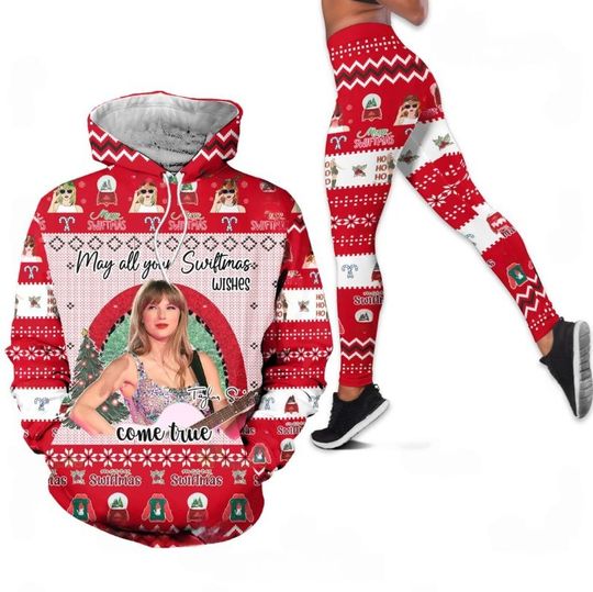 Discover Swift May All You Swiftmas Wishes Come True Hoodie And Leggings