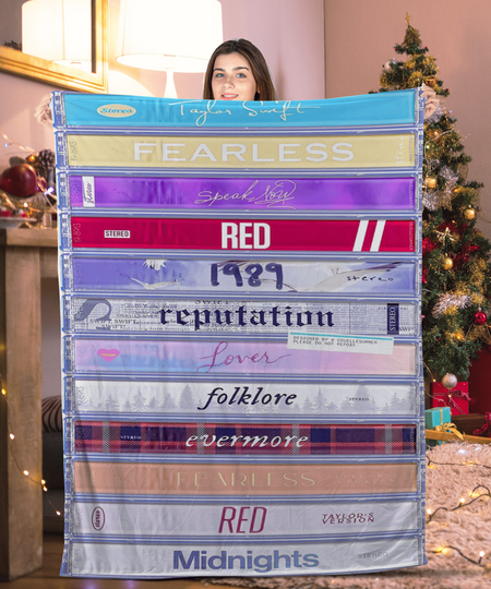 Discover Swift Fearless Lover Red 1989 Fleece Blanket