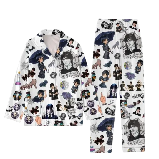 Discover Wednesday Movie Night Pajama Set for Adults