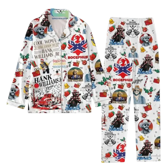 Discover Women's Hank Williams Jr Christmas Pajamas Set