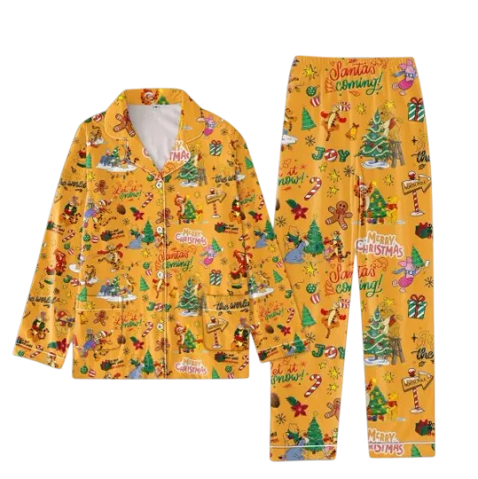 Discover Winnie The Pooh And Tigger Merry Christmas Santa8217s Coming Pajamas Set