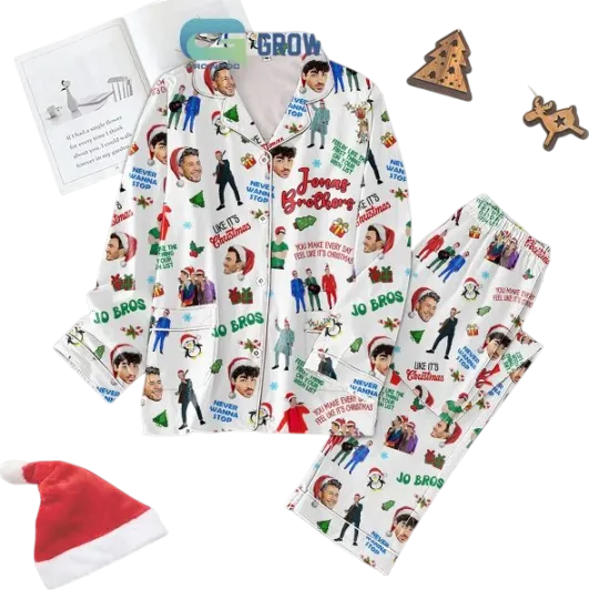 Jonas Brothers You Make Every Day Feel Like Christmas Pajamas Set