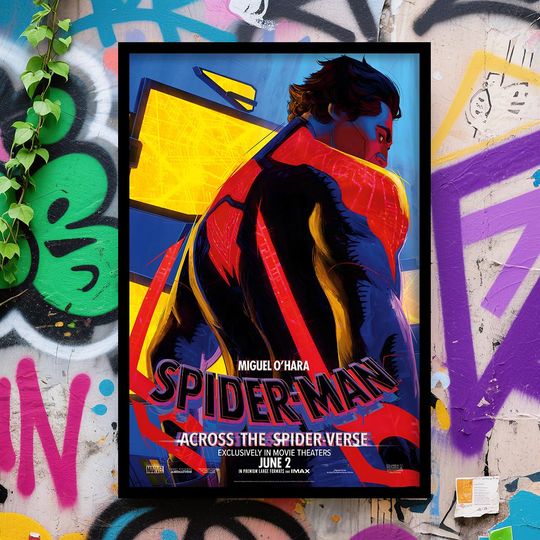 Spider-Man Across The Spider-Verse Miguel O'Hara Vertical Poster Wall Art Premium Matte