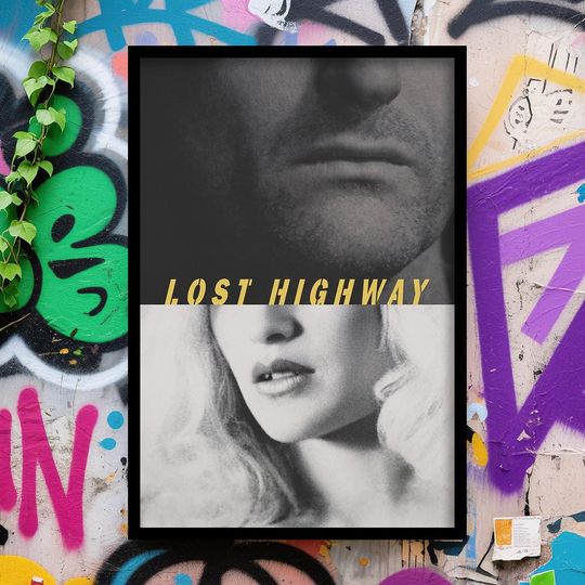 Discover Lost Highway Movie Poster, Wall Art, Classic Film Poster, Movie Fan Collectible