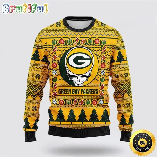 Discover Packers Inspired Ugly Fleece Dead Head Style Fan Made Holiday Wear