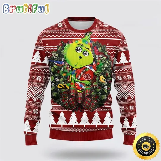 Oklahoma Sooners Themed Ugly Christmas Sweater