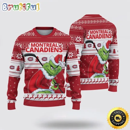 Discover Montreal Canadiens Inspired Ugly Sweater funny character Christmas Fan Made Desig