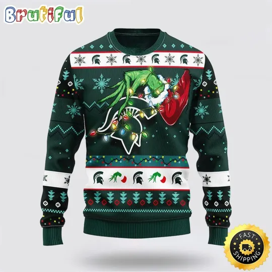 Discover Michigan State Spartans Inspired Ugly Sweater funny character Christmas Fan Made Design