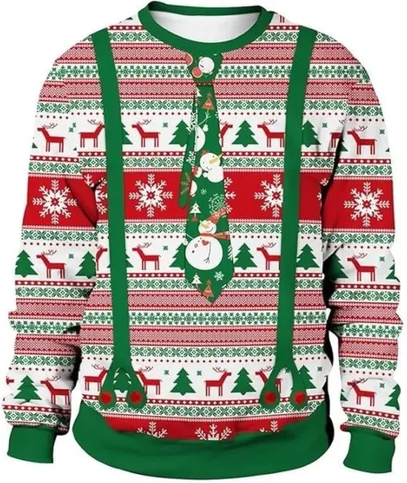 Discover Ugly Couples Christmas Sweater  Funny 3D Print Christmas Party Ugly Sweater