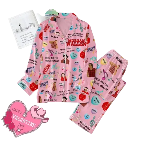 Wallen Western Cupid Pajamas Set for Adults