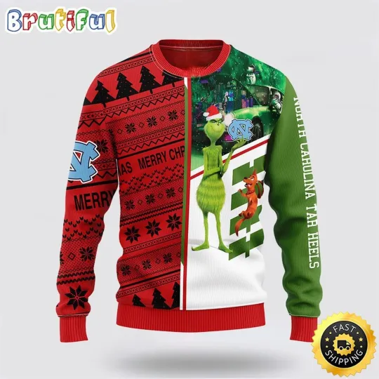 Scooby-Doo Ugly Christmas Sweater  North Carolina Tar Heels