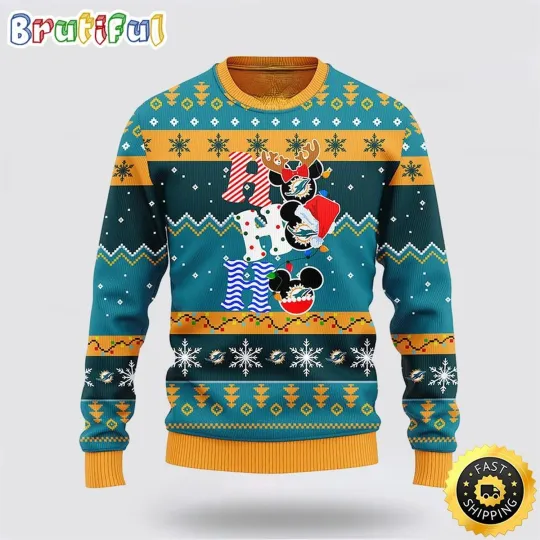 Discover Dolphins Themed Ugly Christmas Sweater Holiday Character Fan Style Edition