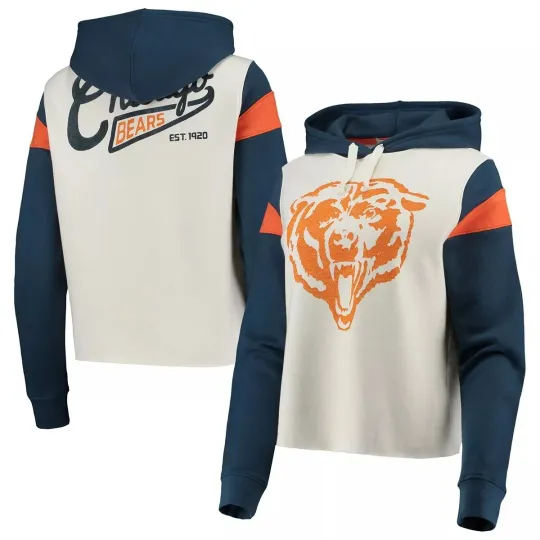 Junk Food Women's Chicago Bears Hoodie, 3D Football Graphic