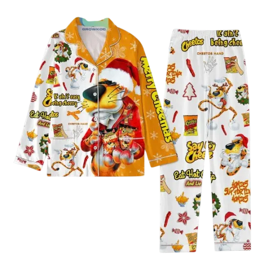 Discover Say Cheez Eat Hot Chip And Lie Merry Cheemas Pajamas Set