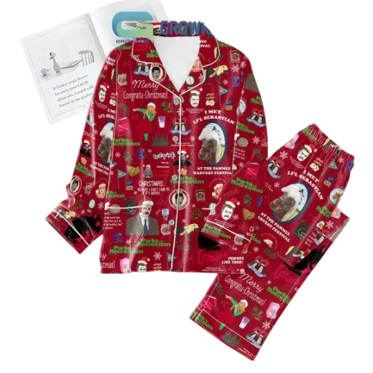 Discover Parks And Recreation Merry Congratu Christmas Pajamas Set