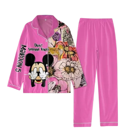 Discover Maroon 5 Mickey Don8217t Wanna Know Polyester Pajamas Set