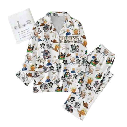 Toby Keith Love Pajamas Set for Adults