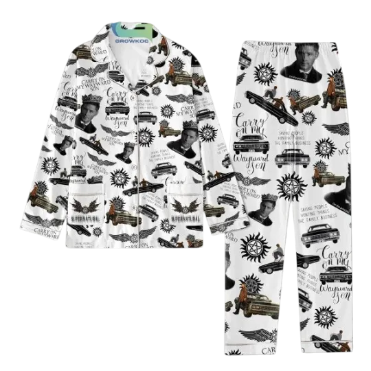 Discover Supernatural Carry On Fan Polyester Pajamas Set